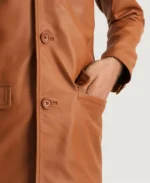 Ray Cutler Tan Brown Leather Blazer | Trendy Leather Jackets