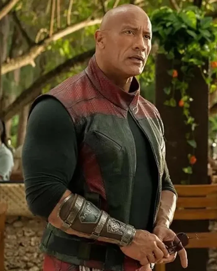 Red One 2024 Dwayne Johnson Leather Vest | Trendy Leather Jackets