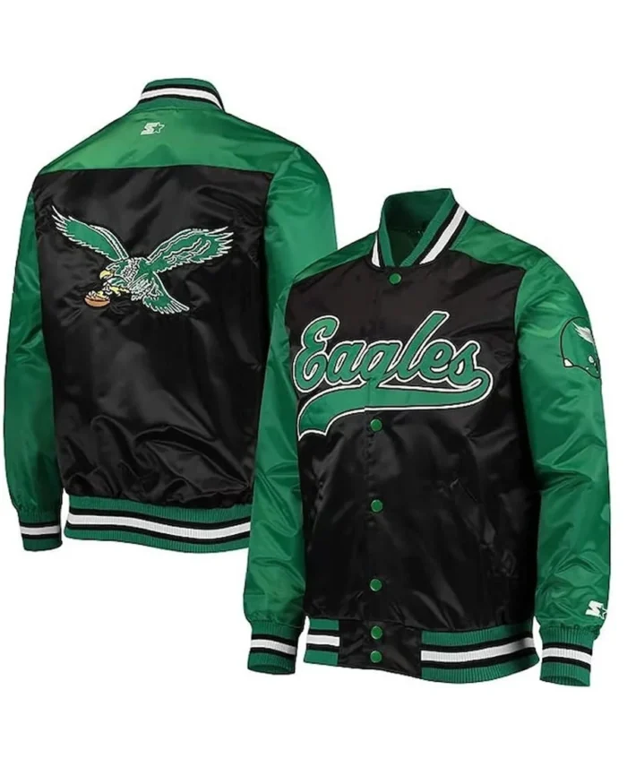 Renegade Philadelphia Eagles Varsity Jacket | Trendy Leather Jackets