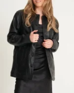 Retro Leather Reefer Jacket | Trendy Leather Jackets