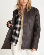 Retro Leather Reefer Jacket | Trendy Leather Jackets