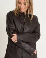 Retro Leather Reefer Jacket | Trendy Leather Jackets