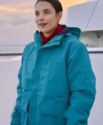 Rhiannon Fish Polar Opposites Blue Jacket | Trendy Leather Jackets