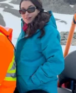 Rhiannon Fish Polar Opposites Blue Jacket | Trendy Leather Jackets