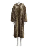 Rihanna Leopard Print Long Coat | TLJ