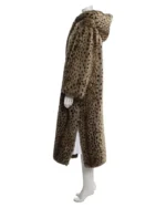 Rihanna Leopard Print Long Coat | TLJ