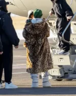 Rihanna Leopard Print Long Coat | TLJ