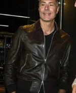 Rob Pelinka Black Leather Bomber Jacket | Trendy Leather Jackets