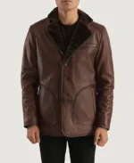 Rocky Brown Fur Leather Coat | Trendy Leather Jackets