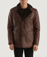 Rocky Brown Fur Leather Coat | Trendy Leather Jackets