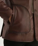 Rocky Brown Fur Leather Coat | Trendy Leather Jackets