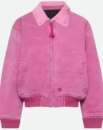 Ryan Gosling Pink Bomber Jacket | Trendy Leather Jackets