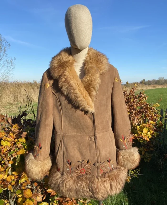 Sabiya Sheepskin Afghan Coat | Trendy Leather Jackets