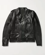 Saint Laurent Biker Black Leather Jacket | Trendy Leather Jackets