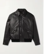 Saint Laurent Blouson Black Leather Jacket | Trendy Leather Jackets