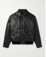 Saint Laurent Blouson Black Leather Jacket | Trendy Leather Jackets
