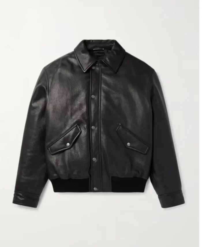 Saint Laurent Blouson Black Leather Jacket | Trendy Leather Jackets