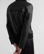 Saint Laurent Padded Black Leather Jacket | Trendy Leather Jackets