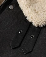 Saint Laurent Shearling Flight Trimmed Leather Jacket | Trendy Leather Jackets