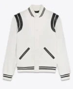 Saint Laurent Teddy Varsity Jacket | Trendy Leather Jackets