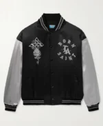 Saint Mxxxxxx Born X Raised Printed Satin Twill Bomber Jacket | Trendy Leather Jackets