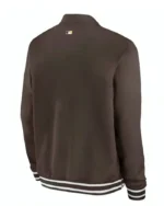 San Diego Padres Brown Bomber Jacket | Trendy Leather Jackets