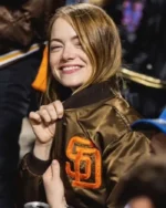San Diego Padres Emma Stone Jacket | Trendy Leather Jackets