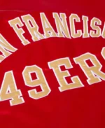 San Francisco 49ers Homage X Starter Red Coach Jacket | Trendy Leather Jackets