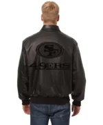 San Francisco 49ers JH Design Tonal Leather Jacket | Trendy Leather Jackets