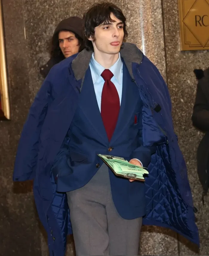Saturday Night Live 1975 Finn Wolfhard Blue Coat | Trendy Leather Jackets