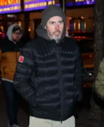 Saturday Night Live 1975 Jason Reitman Black Puffer Jacket | Trendy Leather Jackets