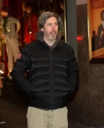 Saturday Night Live 1975 Jason Reitman Black Puffer Jacket | Trendy Leather Jackets