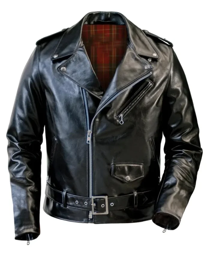Schott NYC Lightweight Fitted Cowhide Motorcycle Jacket | Trendy Leather Jackets