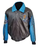 Scooby Doo Black and Blue Bomber Leather Jacket | Trendy Leather Jackets