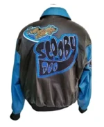 Scooby Doo Black and Blue Bomber Leather Jacket | Trendy Leather Jackets