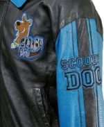 Scooby Doo Black and Blue Bomber Leather Jacket | Trendy Leather Jackets