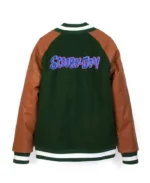 Scooby Doo Green and Brown Varsity Jacket | Trendy Leather Jackets