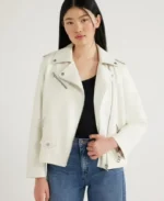 Scoop Women's Faux Leather Moto Jacket | Trendy Leather Jackets