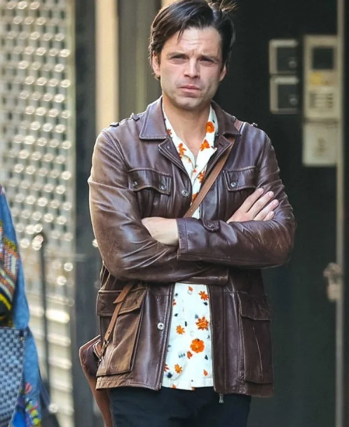 Sebastian Stan A Different Man Brown Leather Jacket | Trendy Leather Jackets