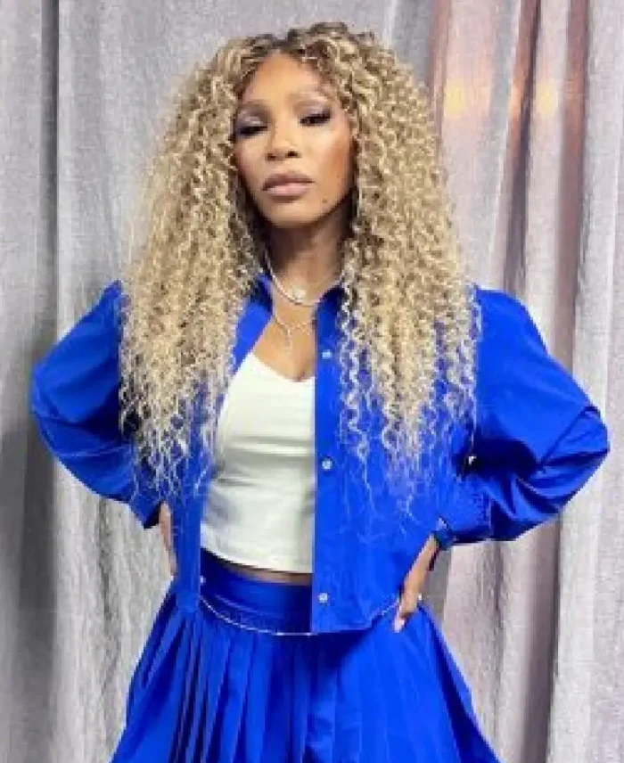 Serena Williams Super Bowl Lix Blue Jacket | Trendy Leather Jackets
