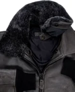 Shadow G-1 Distressed Black Aviator Leather Jacket | Trendy Leather Jackets