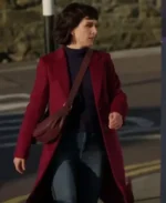 Shenae Grimes-Beech Love of the Irish Burgundy Coat | Trendy Leather Jackets