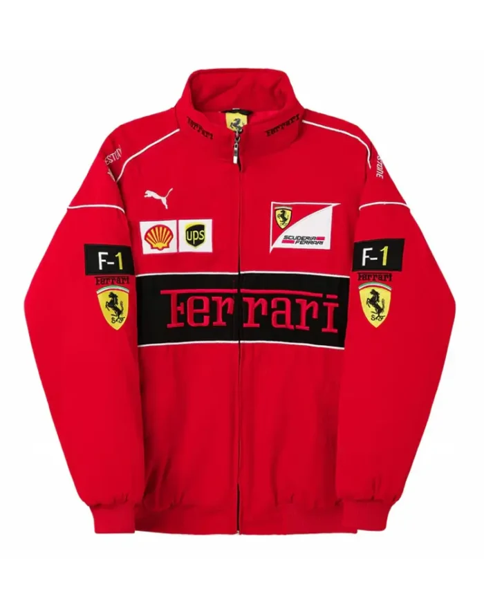 Shop Ferrari Red Bomber Jacket | TLJ