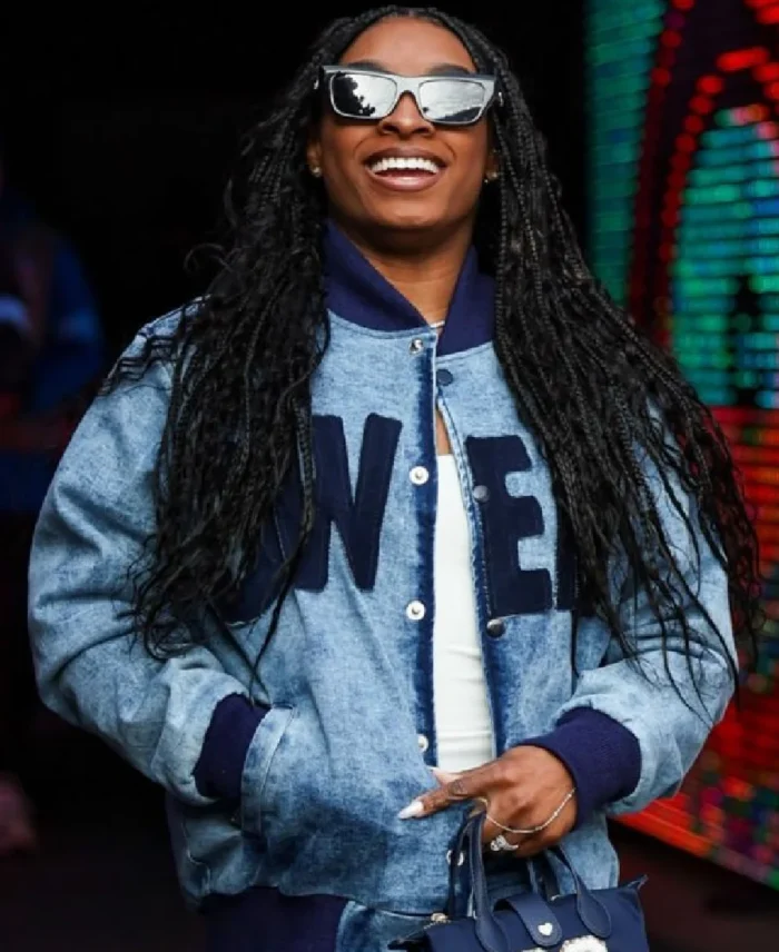 Simone Biles Owens 36 Denim Jacket | Trendy Leather Jackets