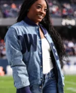 Simone Biles Owens 36 Denim Jacket | Trendy Leather Jackets