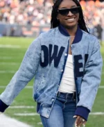 Simone Biles Owens 36 Denim Jacket | Trendy Leather Jackets