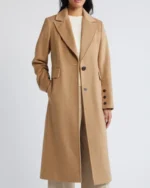 Single Breasted Wool Blend Reefer Coat | Trendy Leather Jackets