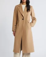 Single Breasted Wool Blend Reefer Coat | Trendy Leather Jackets