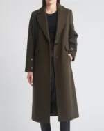 Single Breasted Wool Blend Reefer Coat | Trendy Leather Jackets