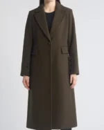 Single Breasted Wool Blend Reefer Coat | Trendy Leather Jackets